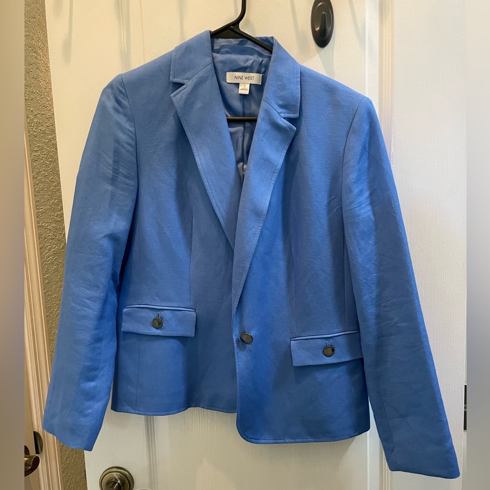 Nine West Blue Blazer Size Small